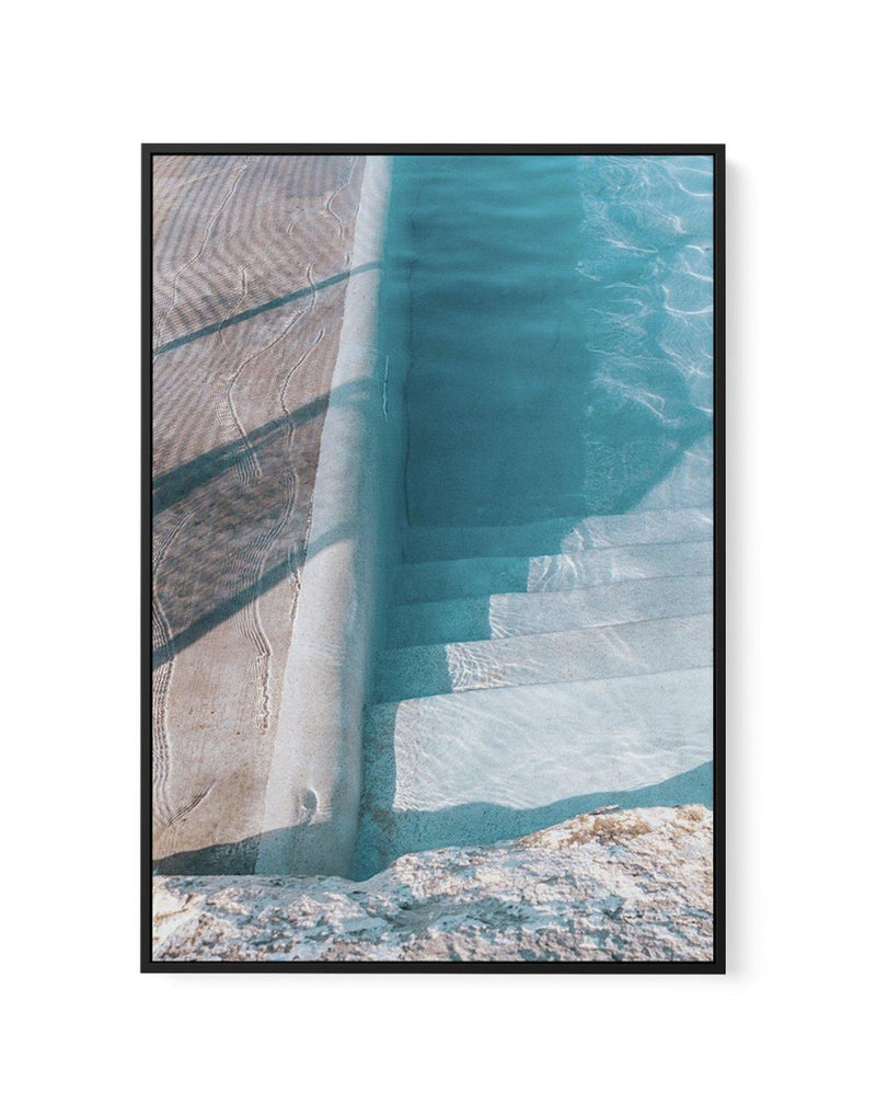 Bronte Pool Abstract I | Framed Canvas-CANVAS-You can shop wall art online with Olive et Oriel for everything from abstract art to fun kids wall art. Our beautiful modern art prints and canvas art are available from large canvas prints to wall art paintings and our proudly Australian artwork collection offers only the highest quality framed large wall art and canvas art Australia - You can buy fashion photography prints or Hampton print posters and paintings on canvas from Olive et Oriel and hav