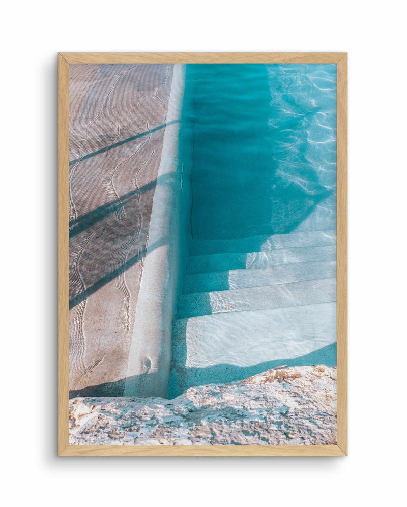 Bronte Pool Abstract I Art Print-PRINT-Olive et Oriel-Olive et Oriel-A5 | 5.8" x 8.3" | 14.8 x 21cm-Oak-With White Border-Buy-Australian-Art-Prints-Online-with-Olive-et-Oriel-Your-Artwork-Specialists-Austrailia-Decorate-With-Coastal-Photo-Wall-Art-Prints-From-Our-Beach-House-Artwork-Collection-Fine-Poster-and-Framed-Artwork