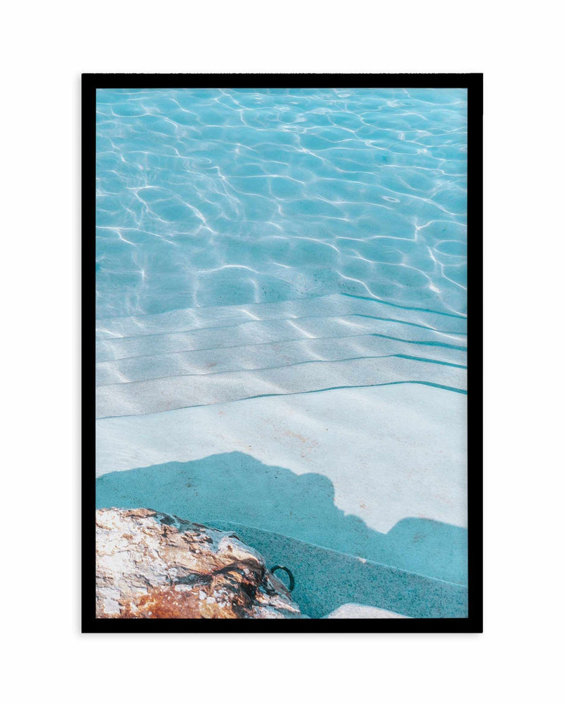 Bronte Pool Abstract II Art Print-PRINT-Olive et Oriel-Olive et Oriel-A5 | 5.8" x 8.3" | 14.8 x 21cm-Black-With White Border-Buy-Australian-Art-Prints-Online-with-Olive-et-Oriel-Your-Artwork-Specialists-Austrailia-Decorate-With-Coastal-Photo-Wall-Art-Prints-From-Our-Beach-House-Artwork-Collection-Fine-Poster-and-Framed-Artwork