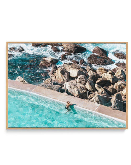 Bronte Pool II | Framed Canvas-CANVAS-You can shop wall art online with Olive et Oriel for everything from abstract art to fun kids wall art. Our beautiful modern art prints and canvas art are available from large canvas prints to wall art paintings and our proudly Australian artwork collection offers only the highest quality framed large wall art and canvas art Australia - You can buy fashion photography prints or Hampton print posters and paintings on canvas from Olive et Oriel and have them d