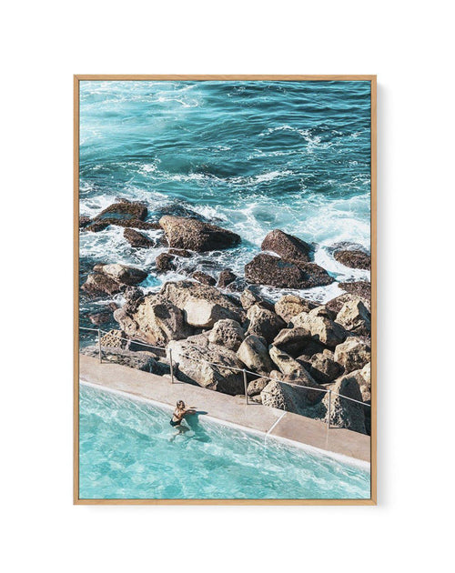 Bronte Pool II | PT | Framed Canvas-CANVAS-You can shop wall art online with Olive et Oriel for everything from abstract art to fun kids wall art. Our beautiful modern art prints and canvas art are available from large canvas prints to wall art paintings and our proudly Australian artwork collection offers only the highest quality framed large wall art and canvas art Australia - You can buy fashion photography prints or Hampton print posters and paintings on canvas from Olive et Oriel and have t