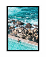Bronte Pool II | PT Art Print-PRINT-Olive et Oriel-Olive et Oriel-A5 | 5.8" x 8.3" | 14.8 x 21cm-Black-With White Border-Buy-Australian-Art-Prints-Online-with-Olive-et-Oriel-Your-Artwork-Specialists-Austrailia-Decorate-With-Coastal-Photo-Wall-Art-Prints-From-Our-Beach-House-Artwork-Collection-Fine-Poster-and-Framed-Artwork