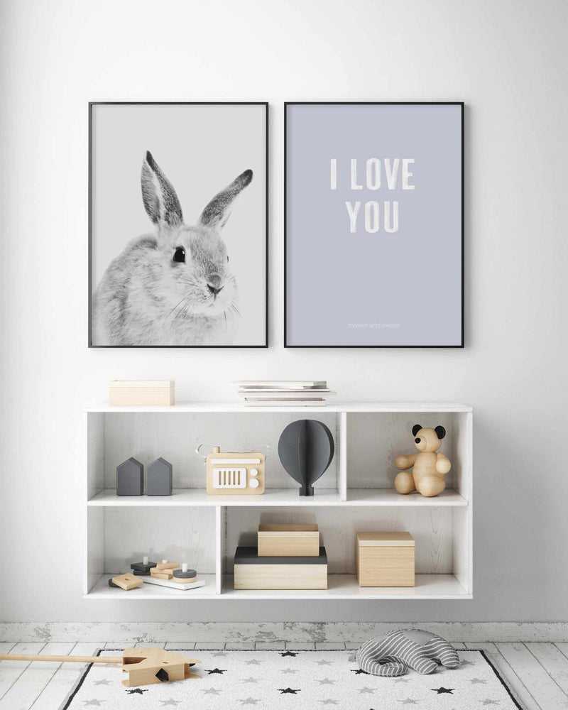 Bunny | B&W Art Print-PRINT-Olive et Oriel-Olive et Oriel-Buy-Australian-Art-Prints-Online-with-Olive-et-Oriel-Your-Artwork-Specialists-Austrailia-Decorate-With-Coastal-Photo-Wall-Art-Prints-From-Our-Beach-House-Artwork-Collection-Fine-Poster-and-Framed-Artwork