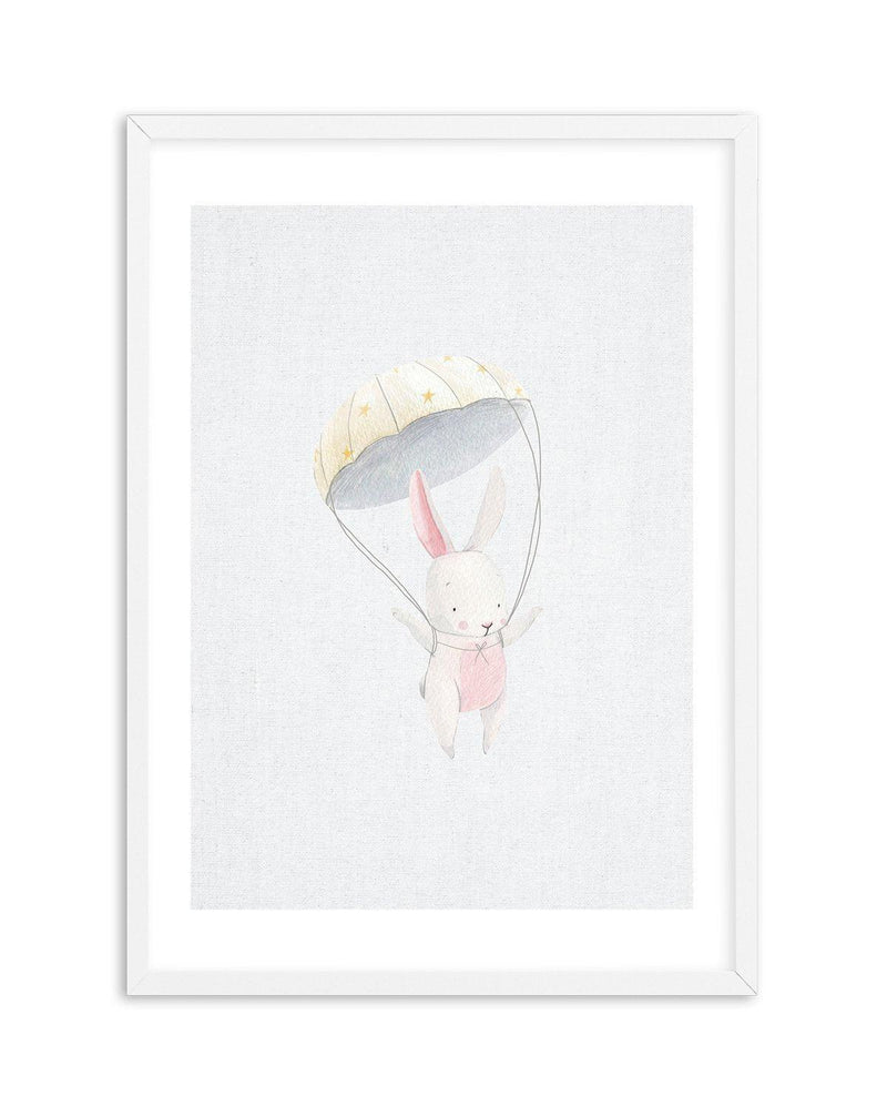 Bunny on Linen Art Print-PRINT-Olive et Oriel-Olive et Oriel-A5 | 5.8" x 8.3" | 14.8 x 21cm-White-With White Border-Buy-Australian-Art-Prints-Online-with-Olive-et-Oriel-Your-Artwork-Specialists-Austrailia-Decorate-With-Coastal-Photo-Wall-Art-Prints-From-Our-Beach-House-Artwork-Collection-Fine-Poster-and-Framed-Artwork