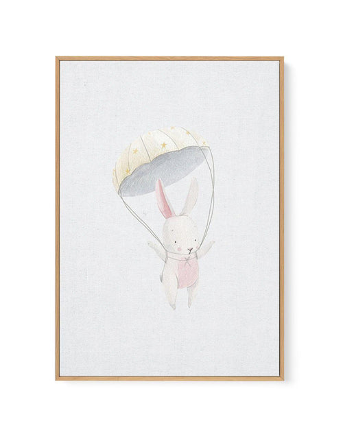 Bunny on Linen | Framed Canvas-CANVAS-You can shop wall art online with Olive et Oriel for everything from abstract art to fun kids wall art. Our beautiful modern art prints and canvas art are available from large canvas prints to wall art paintings and our proudly Australian artwork collection offers only the highest quality framed large wall art and canvas art Australia - You can buy fashion photography prints or Hampton print posters and paintings on canvas from Olive et Oriel and have them d