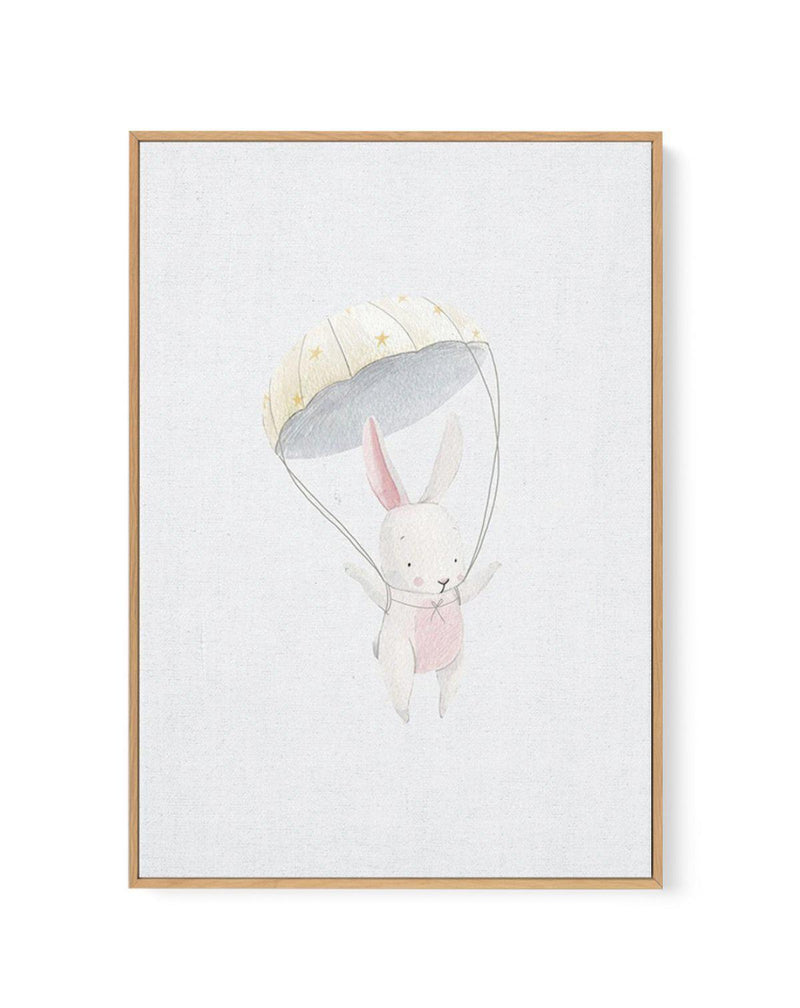 Bunny on Linen | Framed Canvas-CANVAS-You can shop wall art online with Olive et Oriel for everything from abstract art to fun kids wall art. Our beautiful modern art prints and canvas art are available from large canvas prints to wall art paintings and our proudly Australian artwork collection offers only the highest quality framed large wall art and canvas art Australia - You can buy fashion photography prints or Hampton print posters and paintings on canvas from Olive et Oriel and have them d