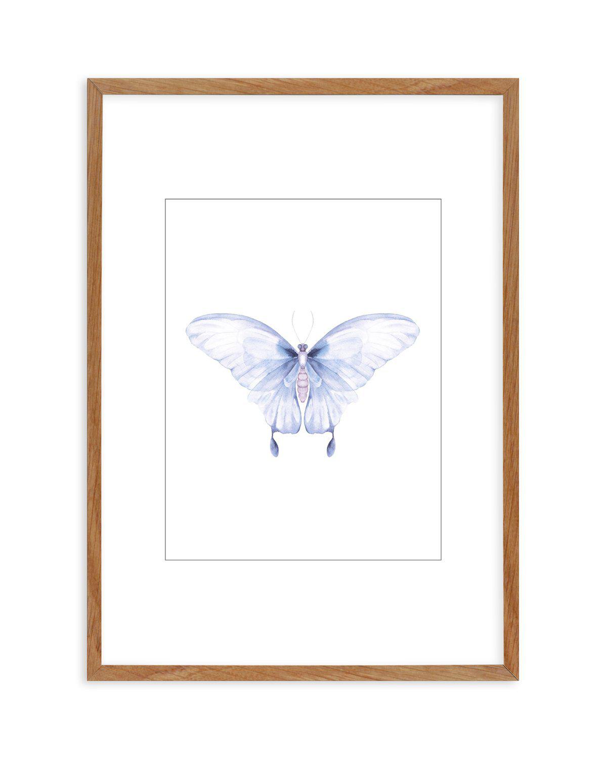 Butterfly I Art Print-PRINT-Olive et Oriel-Olive et Oriel-50x70 cm | 19.6" x 27.5"-Walnut-With White Border-Buy-Australian-Art-Prints-Online-with-Olive-et-Oriel-Your-Artwork-Specialists-Austrailia-Decorate-With-Coastal-Photo-Wall-Art-Prints-From-Our-Beach-House-Artwork-Collection-Fine-Poster-and-Framed-Artwork