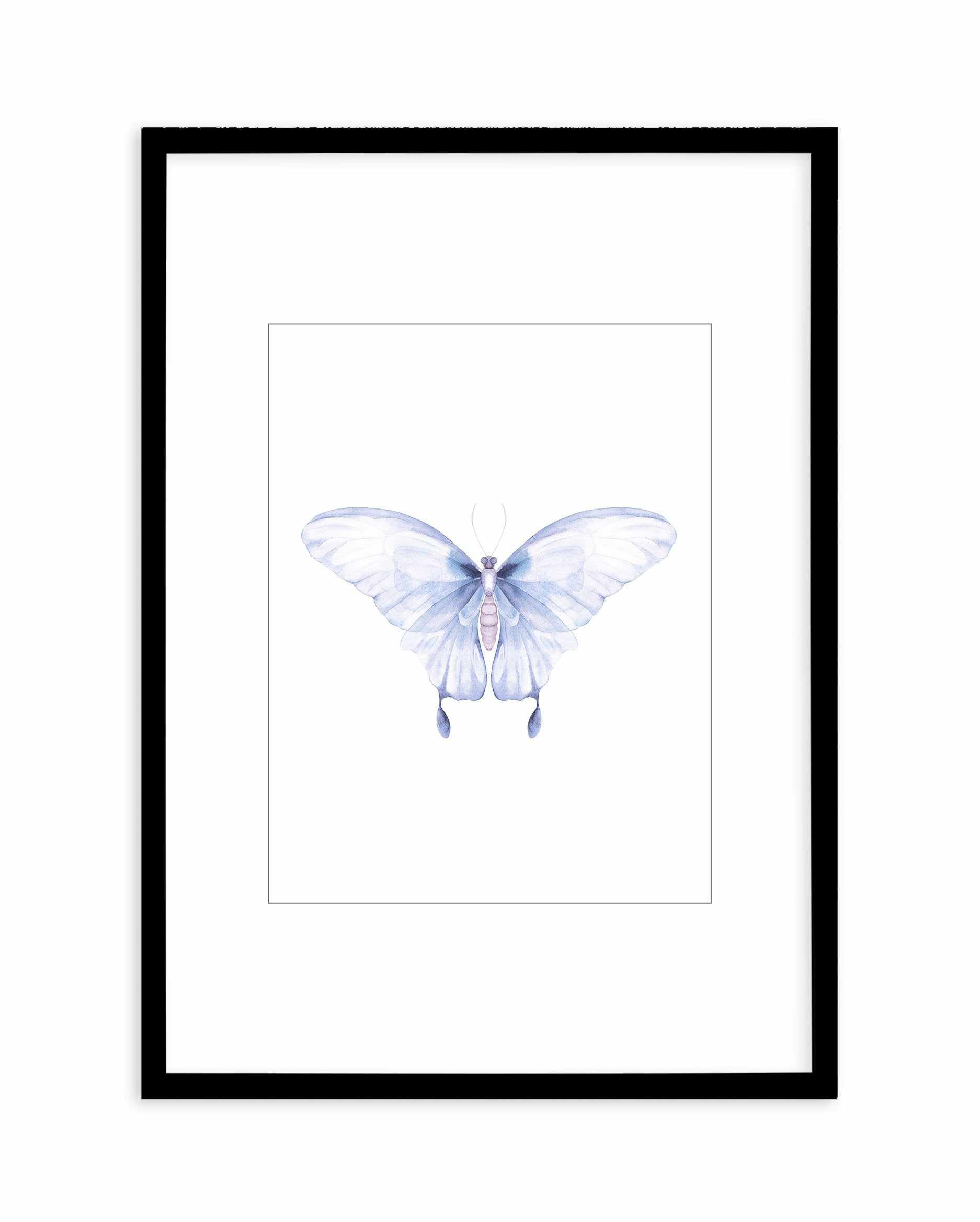 Butterfly I Art Print-PRINT-Olive et Oriel-Olive et Oriel-A5 | 5.8" x 8.3" | 14.8 x 21cm-Black-With White Border-Buy-Australian-Art-Prints-Online-with-Olive-et-Oriel-Your-Artwork-Specialists-Austrailia-Decorate-With-Coastal-Photo-Wall-Art-Prints-From-Our-Beach-House-Artwork-Collection-Fine-Poster-and-Framed-Artwork