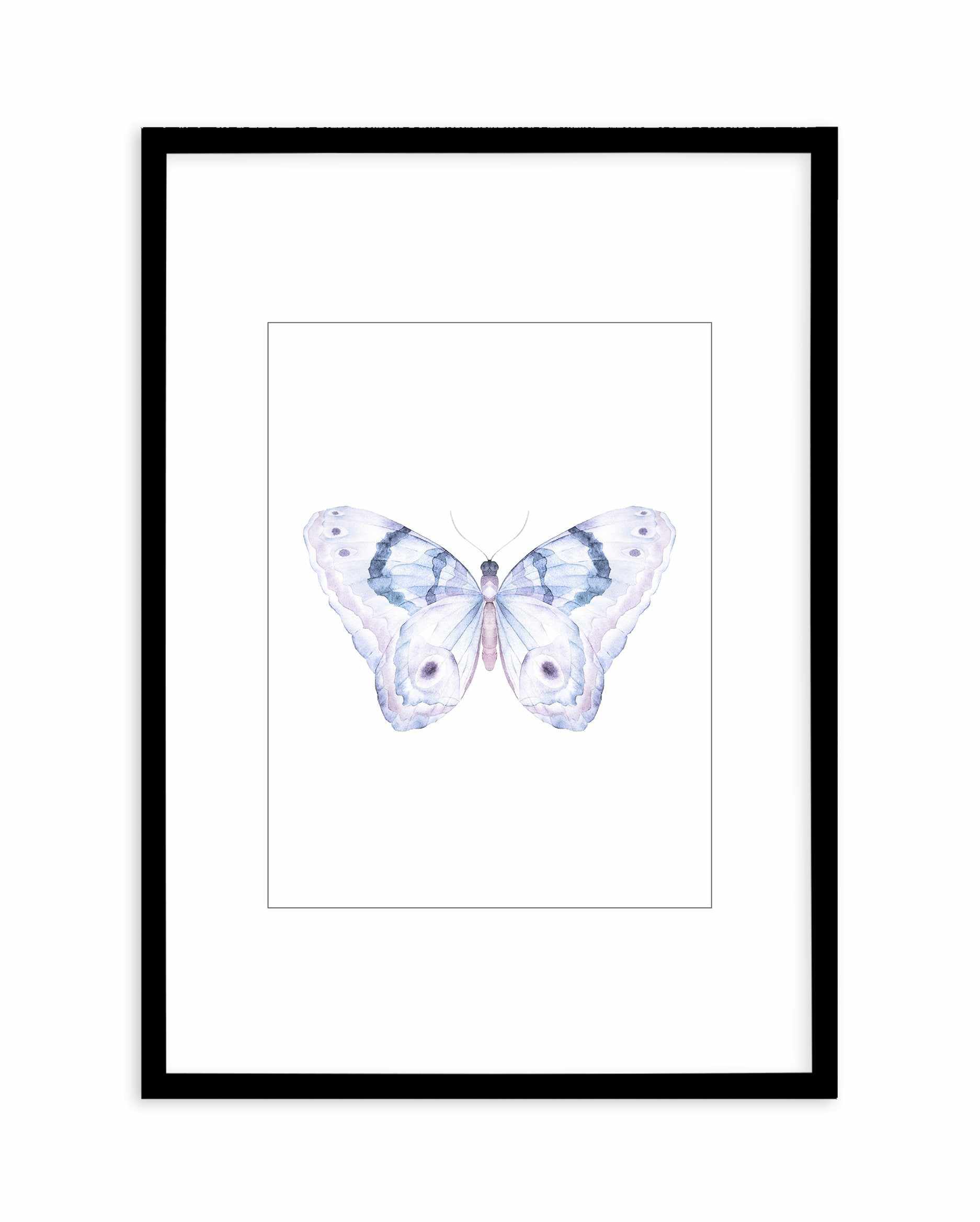 Butterfly II Art Print-PRINT-Olive et Oriel-Olive et Oriel-A5 | 5.8" x 8.3" | 14.8 x 21cm-Black-With White Border-Buy-Australian-Art-Prints-Online-with-Olive-et-Oriel-Your-Artwork-Specialists-Austrailia-Decorate-With-Coastal-Photo-Wall-Art-Prints-From-Our-Beach-House-Artwork-Collection-Fine-Poster-and-Framed-Artwork