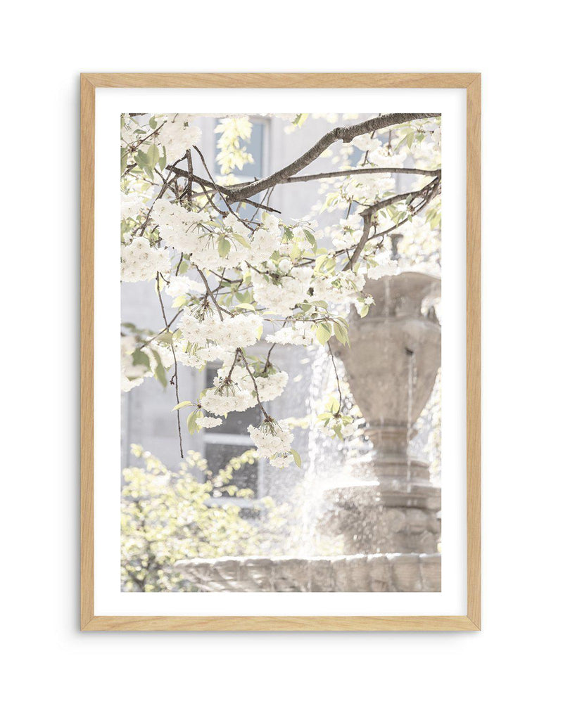 By The Fountain, London Art Print-PRINT-Olive et Oriel-Olive et Oriel-A5 | 5.8" x 8.3" | 14.8 x 21cm-Oak-With White Border-Buy-Australian-Art-Prints-Online-with-Olive-et-Oriel-Your-Artwork-Specialists-Austrailia-Decorate-With-Coastal-Photo-Wall-Art-Prints-From-Our-Beach-House-Artwork-Collection-Fine-Poster-and-Framed-Artwork