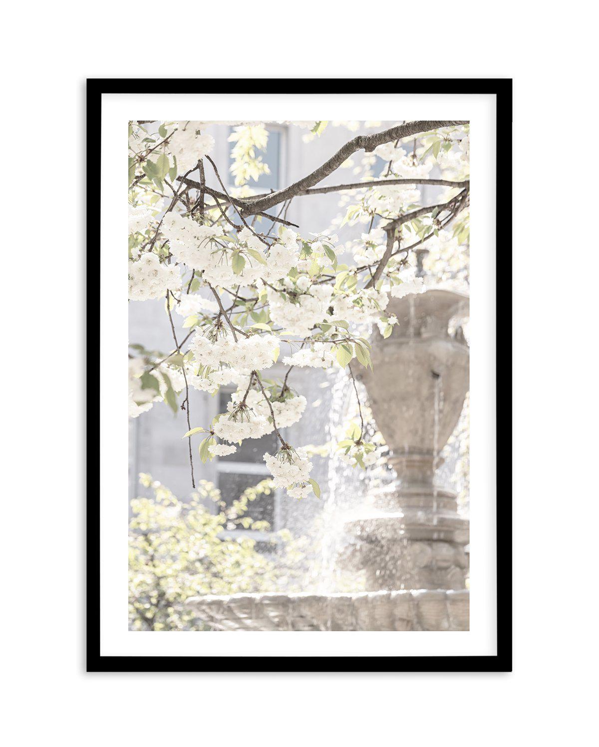 By The Fountain, London Art Print-PRINT-Olive et Oriel-Olive et Oriel-A5 | 5.8" x 8.3" | 14.8 x 21cm-Black-With White Border-Buy-Australian-Art-Prints-Online-with-Olive-et-Oriel-Your-Artwork-Specialists-Austrailia-Decorate-With-Coastal-Photo-Wall-Art-Prints-From-Our-Beach-House-Artwork-Collection-Fine-Poster-and-Framed-Artwork