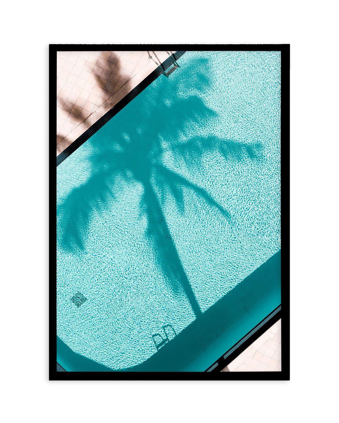 By The Pool Art Print-PRINT-Olive et Oriel-Olive et Oriel-A4 | 8.3" x 11.7" | 21 x 29.7cm-Black-With White Border-Buy-Australian-Art-Prints-Online-with-Olive-et-Oriel-Your-Artwork-Specialists-Austrailia-Decorate-With-Coastal-Photo-Wall-Art-Prints-From-Our-Beach-House-Artwork-Collection-Fine-Poster-and-Framed-Artwork