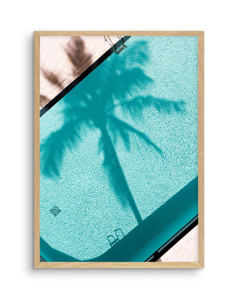 By The Pool Art Print-PRINT-Olive et Oriel-Olive et Oriel-A4 | 8.3" x 11.7" | 21 x 29.7cm-Oak-With White Border-Buy-Australian-Art-Prints-Online-with-Olive-et-Oriel-Your-Artwork-Specialists-Austrailia-Decorate-With-Coastal-Photo-Wall-Art-Prints-From-Our-Beach-House-Artwork-Collection-Fine-Poster-and-Framed-Artwork
