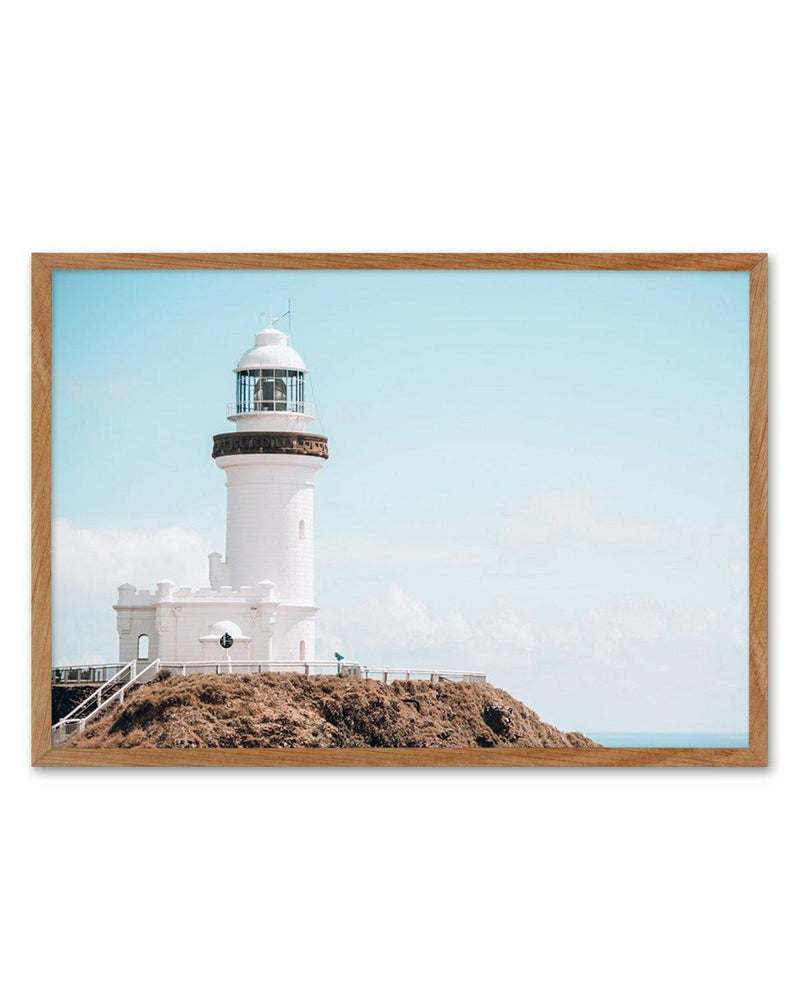 Byron Bay Lighthouse II | LS Art Print-PRINT-Olive et Oriel-Olive et Oriel-50x70 cm | 19.6" x 27.5"-Walnut-With White Border-Buy-Australian-Art-Prints-Online-with-Olive-et-Oriel-Your-Artwork-Specialists-Austrailia-Decorate-With-Coastal-Photo-Wall-Art-Prints-From-Our-Beach-House-Artwork-Collection-Fine-Poster-and-Framed-Artwork