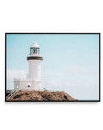 Byron Bay Lighthouse II | LS | Framed Canvas-CANVAS-You can shop wall art online with Olive et Oriel for everything from abstract art to fun kids wall art. Our beautiful modern art prints and canvas art are available from large canvas prints to wall art paintings and our proudly Australian artwork collection offers only the highest quality framed large wall art and canvas art Australia - You can buy fashion photography prints or Hampton print posters and paintings on canvas from Olive et Oriel a