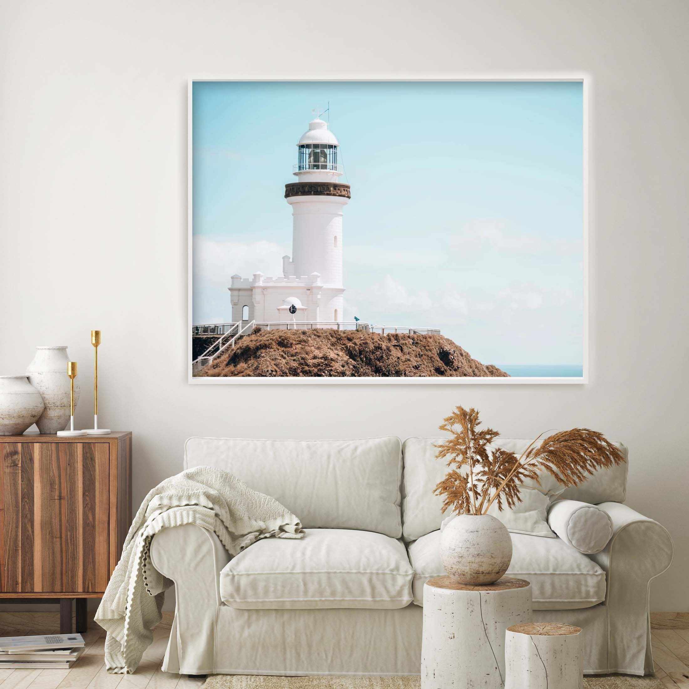 Byron Bay Lighthouse II | LS Art Print-PRINT-Olive et Oriel-Olive et Oriel-Buy-Australian-Art-Prints-Online-with-Olive-et-Oriel-Your-Artwork-Specialists-Austrailia-Decorate-With-Coastal-Photo-Wall-Art-Prints-From-Our-Beach-House-Artwork-Collection-Fine-Poster-and-Framed-Artwork