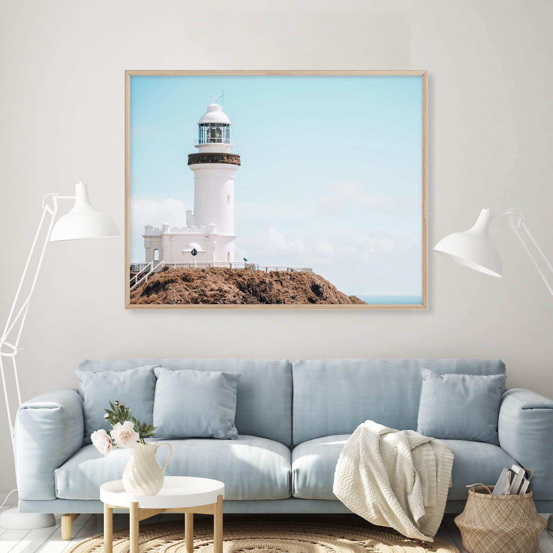 Byron Bay Lighthouse II | LS Art Print-PRINT-Olive et Oriel-Olive et Oriel-Buy-Australian-Art-Prints-Online-with-Olive-et-Oriel-Your-Artwork-Specialists-Austrailia-Decorate-With-Coastal-Photo-Wall-Art-Prints-From-Our-Beach-House-Artwork-Collection-Fine-Poster-and-Framed-Artwork