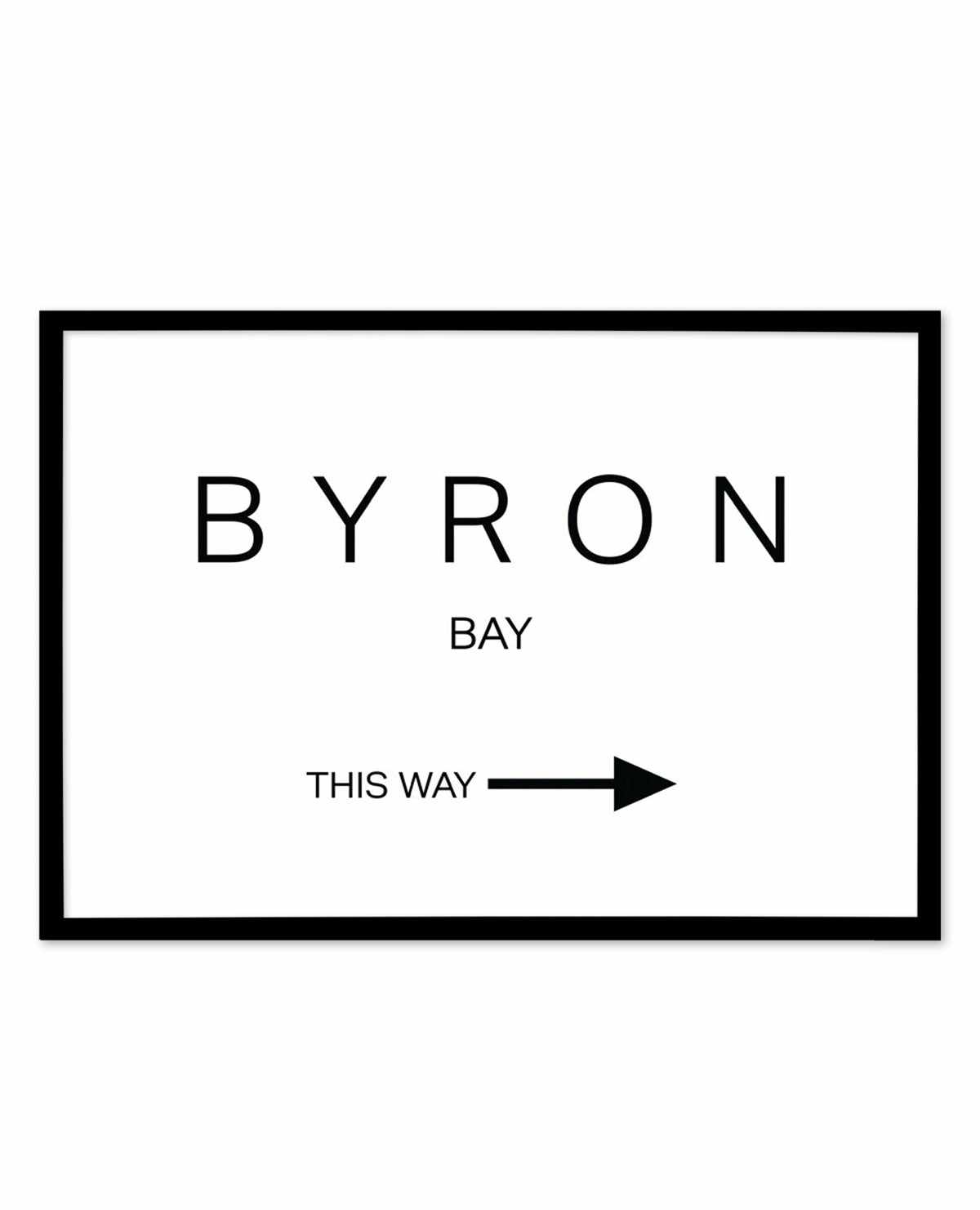 Byron Bay, This Way Art Print-PRINT-Olive et Oriel-Olive et Oriel-Buy-Australian-Art-Prints-Online-with-Olive-et-Oriel-Your-Artwork-Specialists-Austrailia-Decorate-With-Coastal-Photo-Wall-Art-Prints-From-Our-Beach-House-Artwork-Collection-Fine-Poster-and-Framed-Artwork