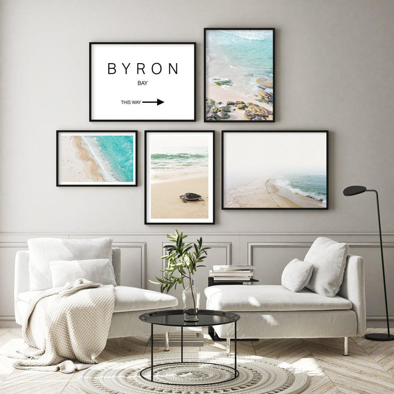 Byron Bay, This Way Art Print-PRINT-Olive et Oriel-Olive et Oriel-Buy-Australian-Art-Prints-Online-with-Olive-et-Oriel-Your-Artwork-Specialists-Austrailia-Decorate-With-Coastal-Photo-Wall-Art-Prints-From-Our-Beach-House-Artwork-Collection-Fine-Poster-and-Framed-Artwork