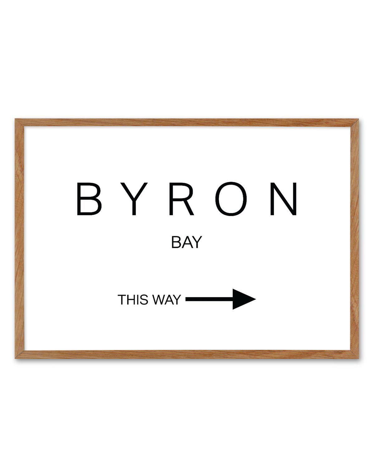 Byron Bay, This Way Art Print-PRINT-Olive et Oriel-Olive et Oriel-50x70 cm | 19.6" x 27.5"-Walnut-With White Border-Buy-Australian-Art-Prints-Online-with-Olive-et-Oriel-Your-Artwork-Specialists-Austrailia-Decorate-With-Coastal-Photo-Wall-Art-Prints-From-Our-Beach-House-Artwork-Collection-Fine-Poster-and-Framed-Artwork