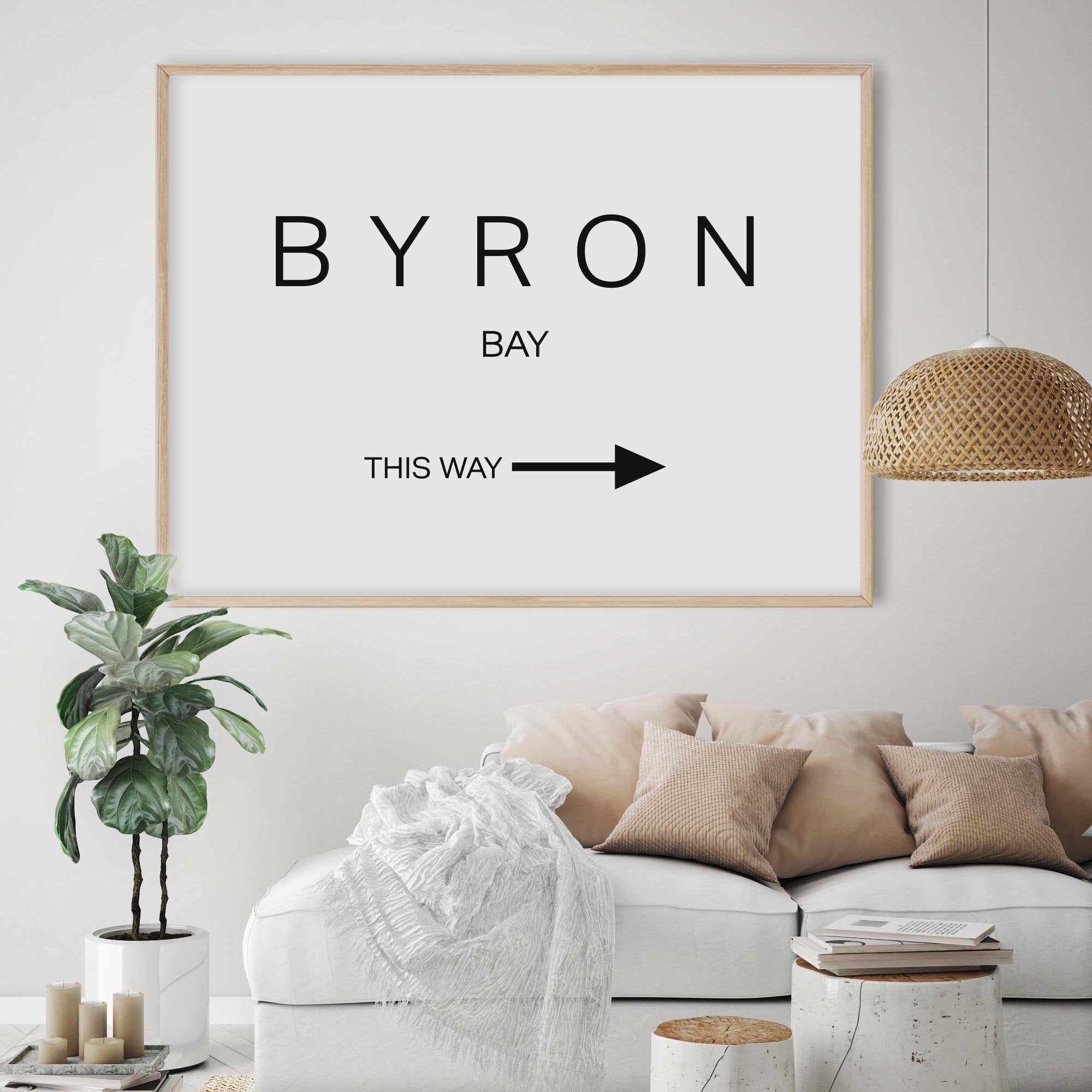 Byron Bay, This Way Art Print-PRINT-Olive et Oriel-Olive et Oriel-Buy-Australian-Art-Prints-Online-with-Olive-et-Oriel-Your-Artwork-Specialists-Austrailia-Decorate-With-Coastal-Photo-Wall-Art-Prints-From-Our-Beach-House-Artwork-Collection-Fine-Poster-and-Framed-Artwork