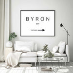 Byron Bay, This Way Art Print-PRINT-Olive et Oriel-Olive et Oriel-Buy-Australian-Art-Prints-Online-with-Olive-et-Oriel-Your-Artwork-Specialists-Austrailia-Decorate-With-Coastal-Photo-Wall-Art-Prints-From-Our-Beach-House-Artwork-Collection-Fine-Poster-and-Framed-Artwork