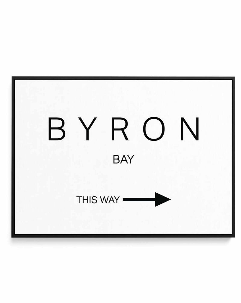Byron Bay, This Way | Framed Canvas-CANVAS-You can shop wall art online with Olive et Oriel for everything from abstract art to fun kids wall art. Our beautiful modern art prints and canvas art are available from large canvas prints to wall art paintings and our proudly Australian artwork collection offers only the highest quality framed large wall art and canvas art Australia - You can buy fashion photography prints or Hampton print posters and paintings on canvas from Olive et Oriel and have t