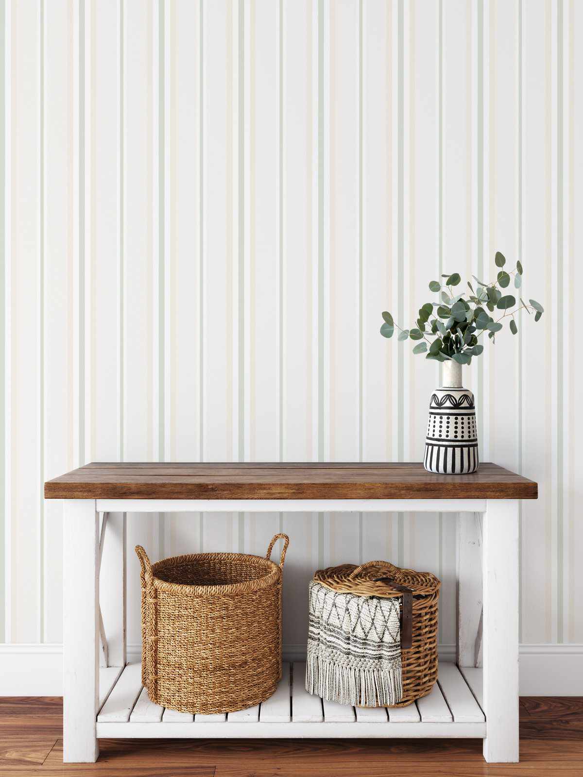 Byron Stripe Wallpaper - Olive et Oriel