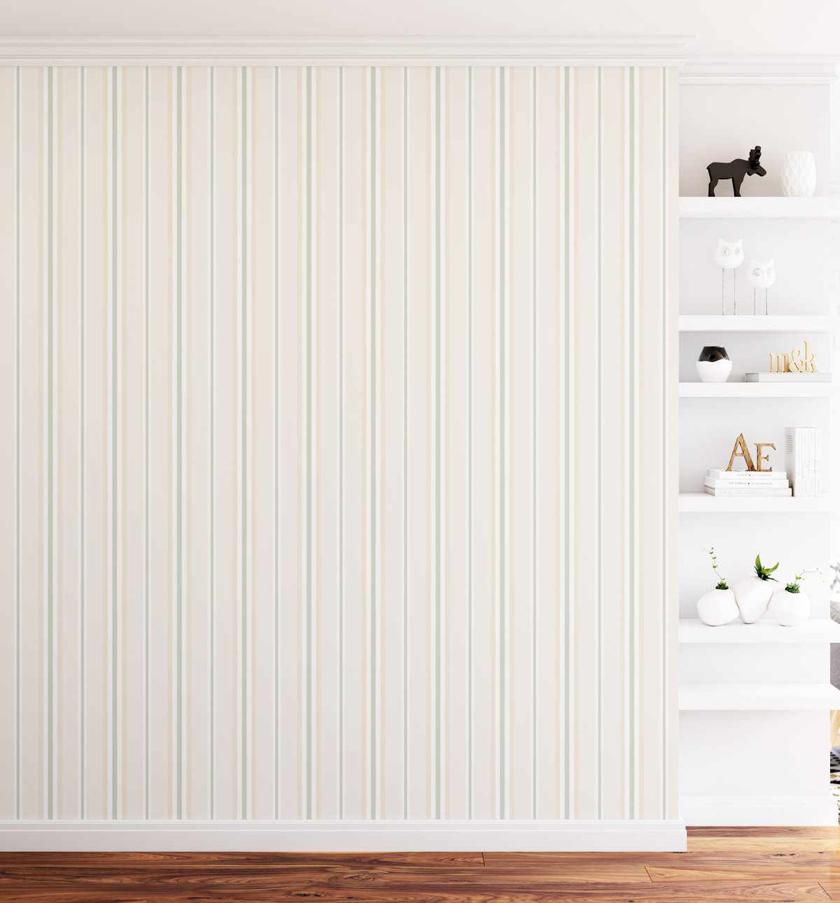 Byron Stripe Wallpaper - Olive et Oriel