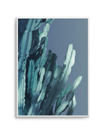 Cactus In Blue II Art Print-PRINT-Olive et Oriel-Olive et Oriel-A5 | 5.8" x 8.3" | 14.8 x 21cm-Unframed Art Print-With White Border-Buy-Australian-Art-Prints-Online-with-Olive-et-Oriel-Your-Artwork-Specialists-Austrailia-Decorate-With-Coastal-Photo-Wall-Art-Prints-From-Our-Beach-House-Artwork-Collection-Fine-Poster-and-Framed-Artwork