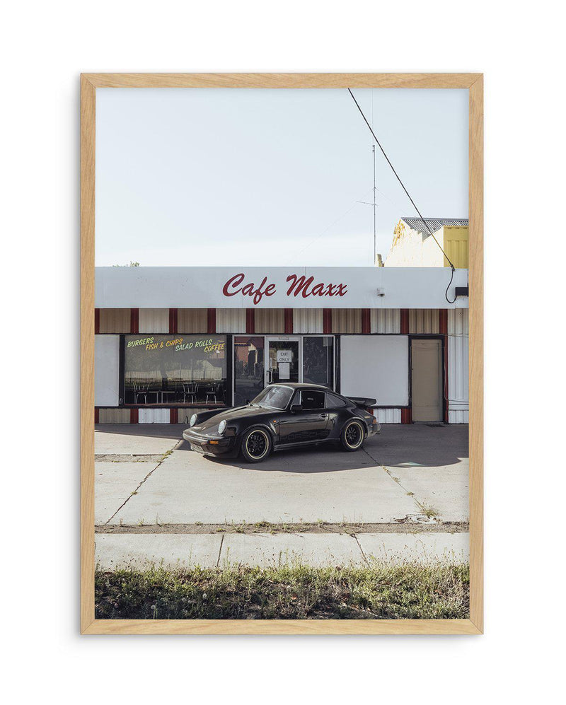 Cafe Maxx By Tim Harris Art Print-PRINT-Olive et Oriel-Tim Harris-A5 | 5.8" x 8.3" | 14.8 x 21cm-Oak-With White Border-Buy-Australian-Art-Prints-Online-with-Olive-et-Oriel-Your-Artwork-Specialists-Austrailia-Decorate-With-Coastal-Photo-Wall-Art-Prints-From-Our-Beach-House-Artwork-Collection-Fine-Poster-and-Framed-Artwork