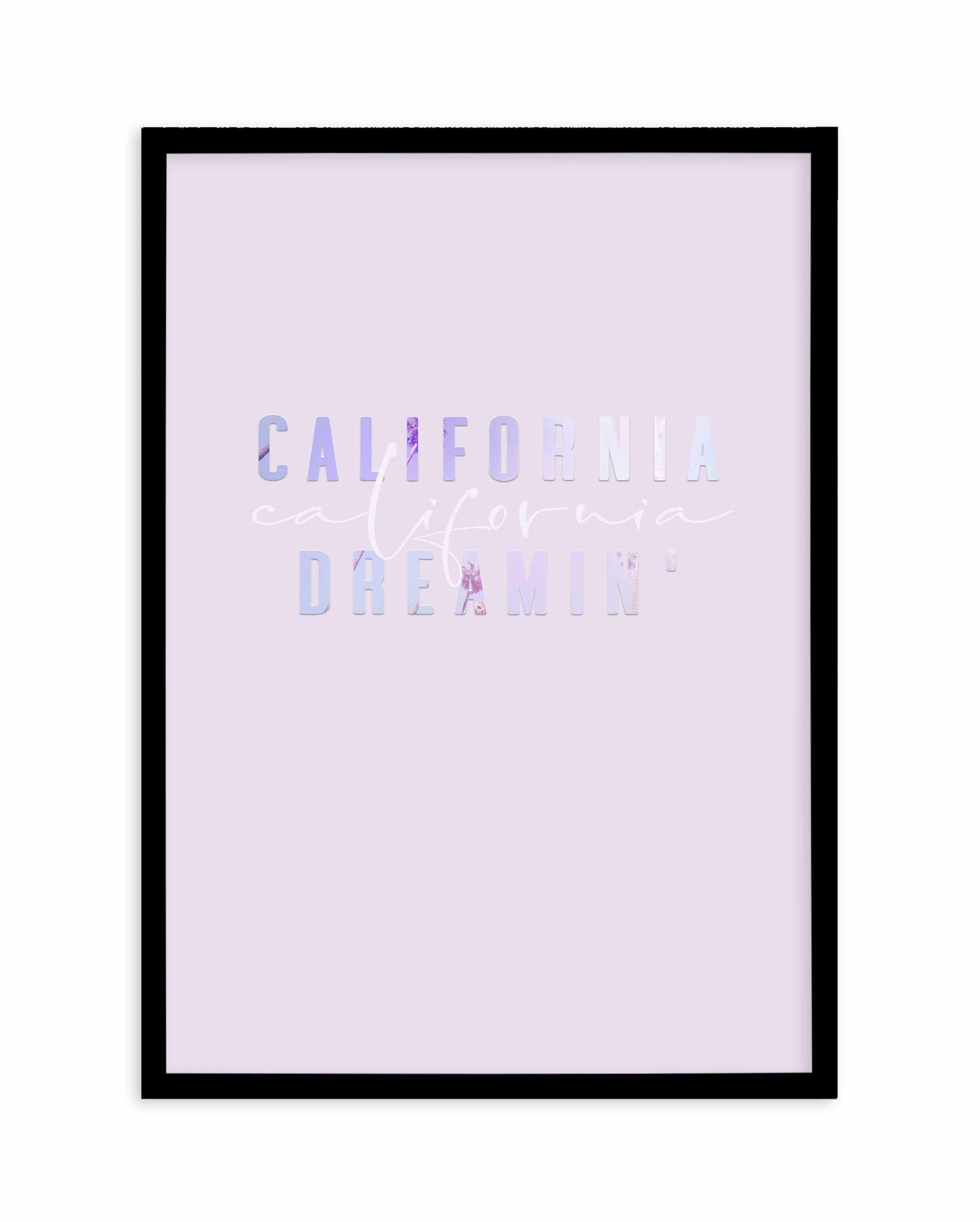 California Dreamin' | 2 Colour Options Art Print-PRINT-Olive et Oriel-Olive et Oriel-A5 | 5.8" x 8.3" | 14.8 x 21cm-Black-With White Border-Buy-Australian-Art-Prints-Online-with-Olive-et-Oriel-Your-Artwork-Specialists-Austrailia-Decorate-With-Coastal-Photo-Wall-Art-Prints-From-Our-Beach-House-Artwork-Collection-Fine-Poster-and-Framed-Artwork