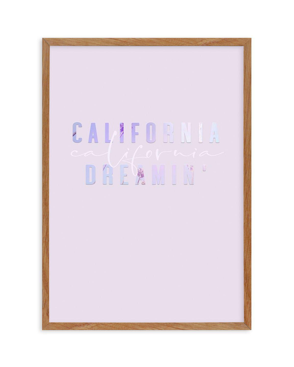 California Dreamin' | 2 Colour Options Art Print-PRINT-Olive et Oriel-Olive et Oriel-50x70 cm | 19.6" x 27.5"-Walnut-With White Border-Buy-Australian-Art-Prints-Online-with-Olive-et-Oriel-Your-Artwork-Specialists-Austrailia-Decorate-With-Coastal-Photo-Wall-Art-Prints-From-Our-Beach-House-Artwork-Collection-Fine-Poster-and-Framed-Artwork