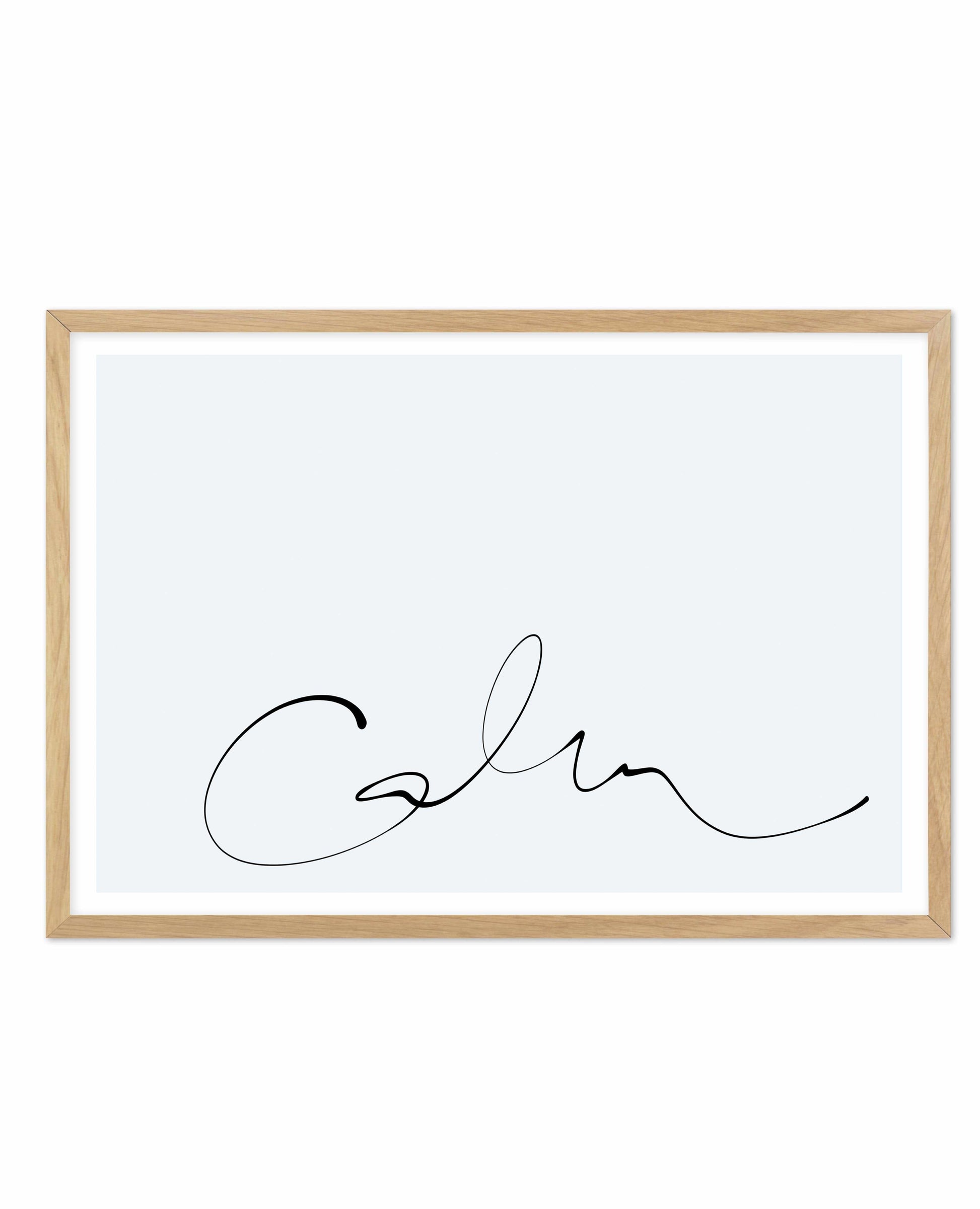 Calm | 2 Colour Options Art Print-PRINT-Olive et Oriel-Olive et Oriel-A5 | 5.8" x 8.3" | 14.8 x 21cm-Oak-With White Border-Buy-Australian-Art-Prints-Online-with-Olive-et-Oriel-Your-Artwork-Specialists-Austrailia-Decorate-With-Coastal-Photo-Wall-Art-Prints-From-Our-Beach-House-Artwork-Collection-Fine-Poster-and-Framed-Artwork