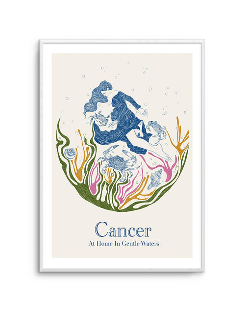 Cancer By Jenny Liz Rome Art Print-PRINT-Olive et Oriel-Olive et Oriel-Buy-Australian-Art-Prints-Online-with-Olive-et-Oriel-Your-Artwork-Specialists-Austrailia-Decorate-With-Coastal-Photo-Wall-Art-Prints-From-Our-Beach-House-Artwork-Collection-Fine-Poster-and-Framed-Artwork