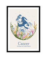 Cancer By Jenny Liz Rome Art Print-PRINT-Olive et Oriel-Olive et Oriel-A5 | 5.8" x 8.3" | 14.8 x 21cm-Black-With White Border-Buy-Australian-Art-Prints-Online-with-Olive-et-Oriel-Your-Artwork-Specialists-Austrailia-Decorate-With-Coastal-Photo-Wall-Art-Prints-From-Our-Beach-House-Artwork-Collection-Fine-Poster-and-Framed-Artwork
