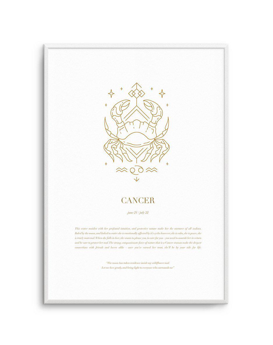 Cancer | Celestial Zodiac Art Print-PRINT-Olive et Oriel-Olive et Oriel-A4 | 8.3" x 11.7" | 21 x 29.7cm-Unframed Art Print-With White Border-Buy-Australian-Art-Prints-Online-with-Olive-et-Oriel-Your-Artwork-Specialists-Austrailia-Decorate-With-Coastal-Photo-Wall-Art-Prints-From-Our-Beach-House-Artwork-Collection-Fine-Poster-and-Framed-Artwork