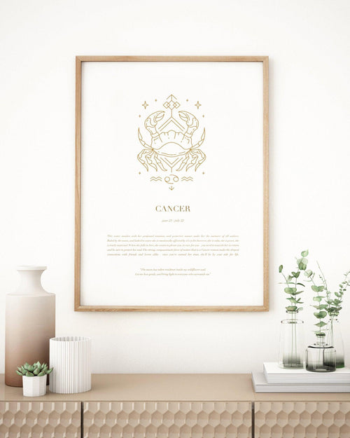 Cancer | Celestial Zodiac Art Print-PRINT-Olive et Oriel-Olive et Oriel-Buy-Australian-Art-Prints-Online-with-Olive-et-Oriel-Your-Artwork-Specialists-Austrailia-Decorate-With-Coastal-Photo-Wall-Art-Prints-From-Our-Beach-House-Artwork-Collection-Fine-Poster-and-Framed-Artwork