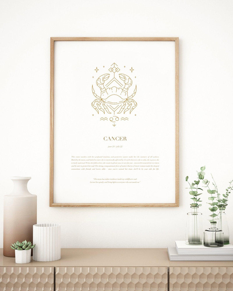 Cancer | Celestial Zodiac Art Print-PRINT-Olive et Oriel-Olive et Oriel-Buy-Australian-Art-Prints-Online-with-Olive-et-Oriel-Your-Artwork-Specialists-Austrailia-Decorate-With-Coastal-Photo-Wall-Art-Prints-From-Our-Beach-House-Artwork-Collection-Fine-Poster-and-Framed-Artwork