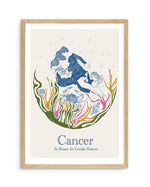 Cancer By Jenny Liz Rome Art Print-PRINT-Olive et Oriel-Olive et Oriel-A5 | 5.8" x 8.3" | 14.8 x 21cm-Oak-With White Border-Buy-Australian-Art-Prints-Online-with-Olive-et-Oriel-Your-Artwork-Specialists-Austrailia-Decorate-With-Coastal-Photo-Wall-Art-Prints-From-Our-Beach-House-Artwork-Collection-Fine-Poster-and-Framed-Artwork