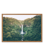 Cannabullen Waterfall Art Print-PRINT-Olive et Oriel-Olive et Oriel-50x70 cm | 19.6" x 27.5"-Walnut-With White Border-Buy-Australian-Art-Prints-Online-with-Olive-et-Oriel-Your-Artwork-Specialists-Austrailia-Decorate-With-Coastal-Photo-Wall-Art-Prints-From-Our-Beach-House-Artwork-Collection-Fine-Poster-and-Framed-Artwork