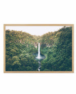 Cannabullen Waterfall Art Print-PRINT-Olive et Oriel-Olive et Oriel-A5 | 5.8" x 8.3" | 14.8 x 21cm-Oak-With White Border-Buy-Australian-Art-Prints-Online-with-Olive-et-Oriel-Your-Artwork-Specialists-Austrailia-Decorate-With-Coastal-Photo-Wall-Art-Prints-From-Our-Beach-House-Artwork-Collection-Fine-Poster-and-Framed-Artwork