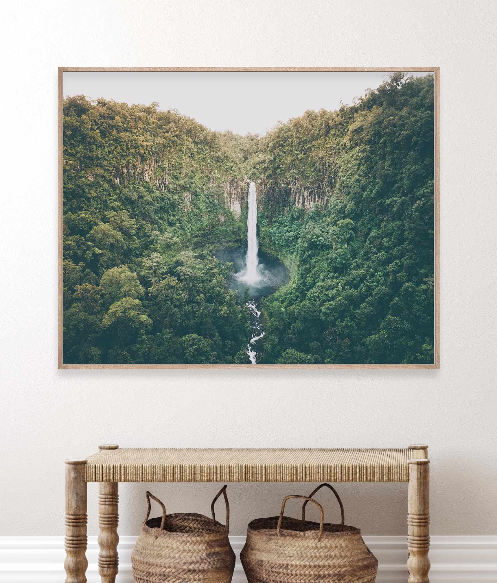 Cannabullen Waterfall Art Print-PRINT-Olive et Oriel-Olive et Oriel-Buy-Australian-Art-Prints-Online-with-Olive-et-Oriel-Your-Artwork-Specialists-Austrailia-Decorate-With-Coastal-Photo-Wall-Art-Prints-From-Our-Beach-House-Artwork-Collection-Fine-Poster-and-Framed-Artwork