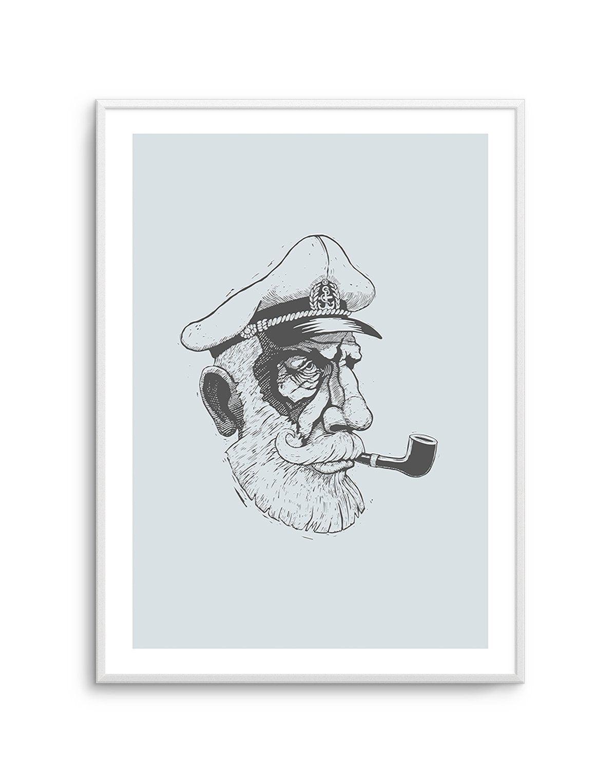 Captain | 2 Colour Options Art Print-PRINT-Olive et Oriel-Olive et Oriel-A5 | 5.8" x 8.3" | 14.8 x 21cm-Unframed Art Print-With White Border-Buy-Australian-Art-Prints-Online-with-Olive-et-Oriel-Your-Artwork-Specialists-Austrailia-Decorate-With-Coastal-Photo-Wall-Art-Prints-From-Our-Beach-House-Artwork-Collection-Fine-Poster-and-Framed-Artwork