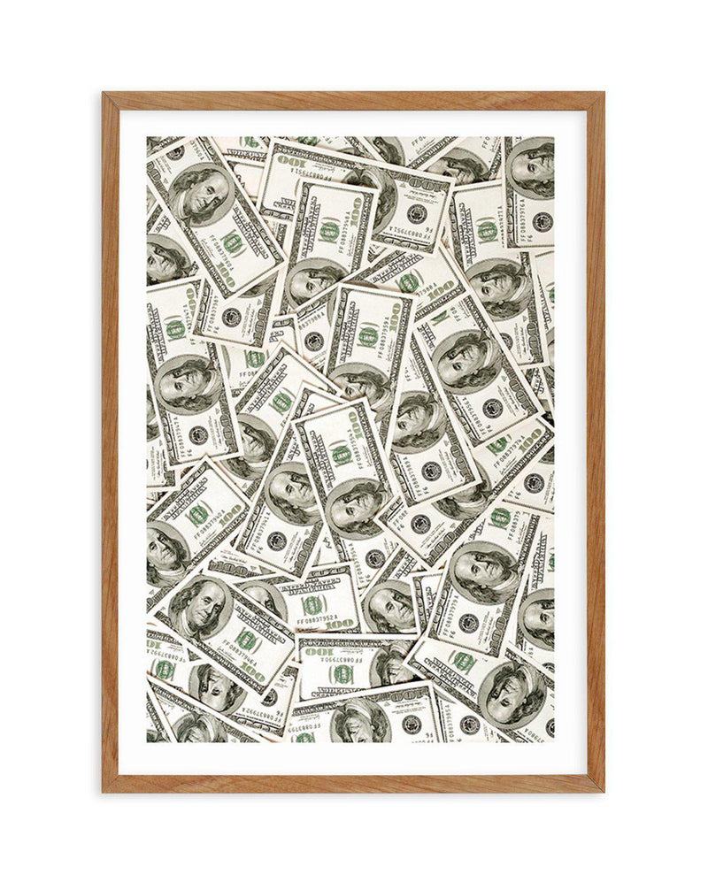 Cash Money Dollar Bills Art Print-PRINT-Olive et Oriel-Olive et Oriel-Buy-Australian-Art-Prints-Online-with-Olive-et-Oriel-Your-Artwork-Specialists-Austrailia-Decorate-With-Coastal-Photo-Wall-Art-Prints-From-Our-Beach-House-Artwork-Collection-Fine-Poster-and-Framed-Artwork