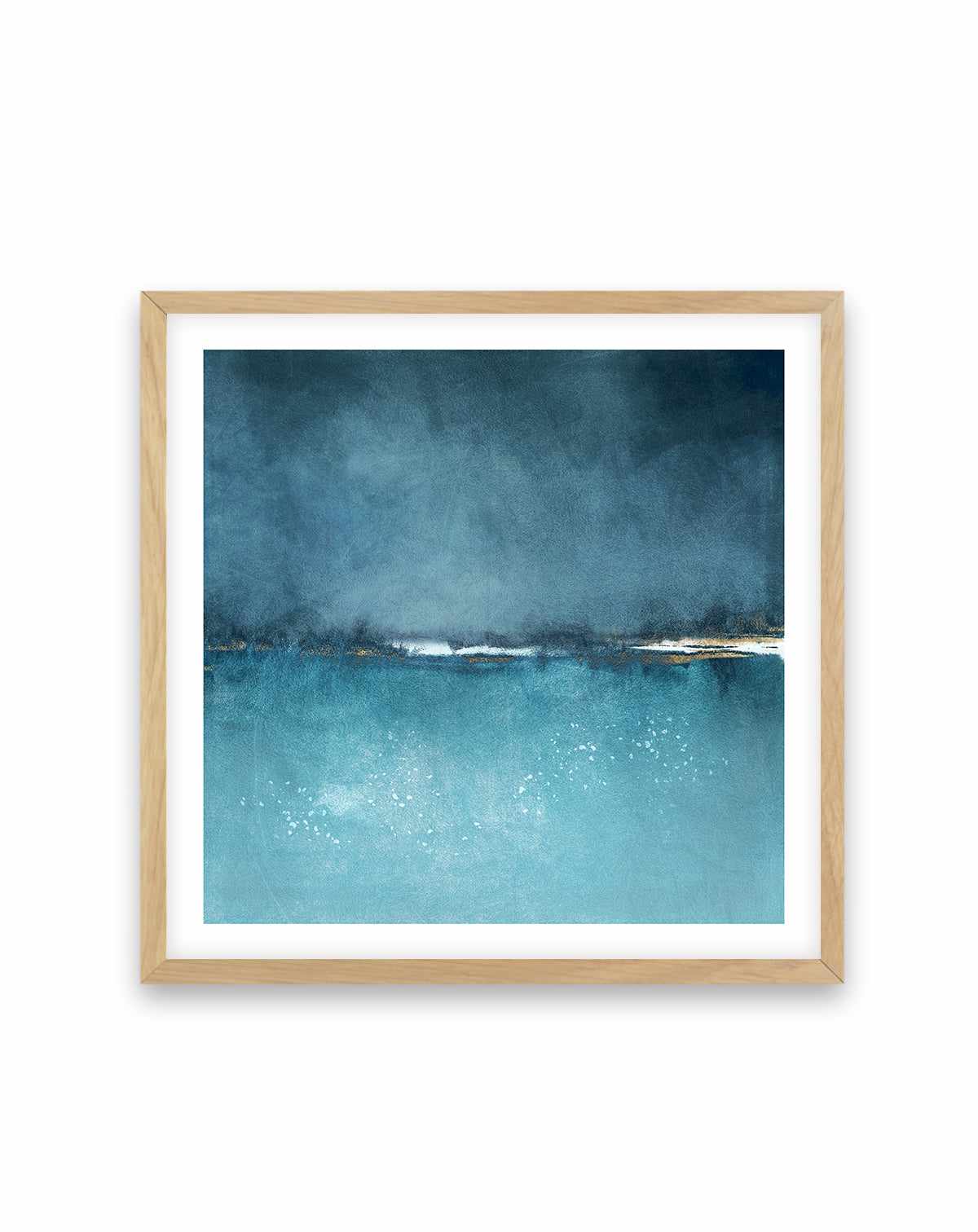 Cerulean Study No 1 Square Art Print