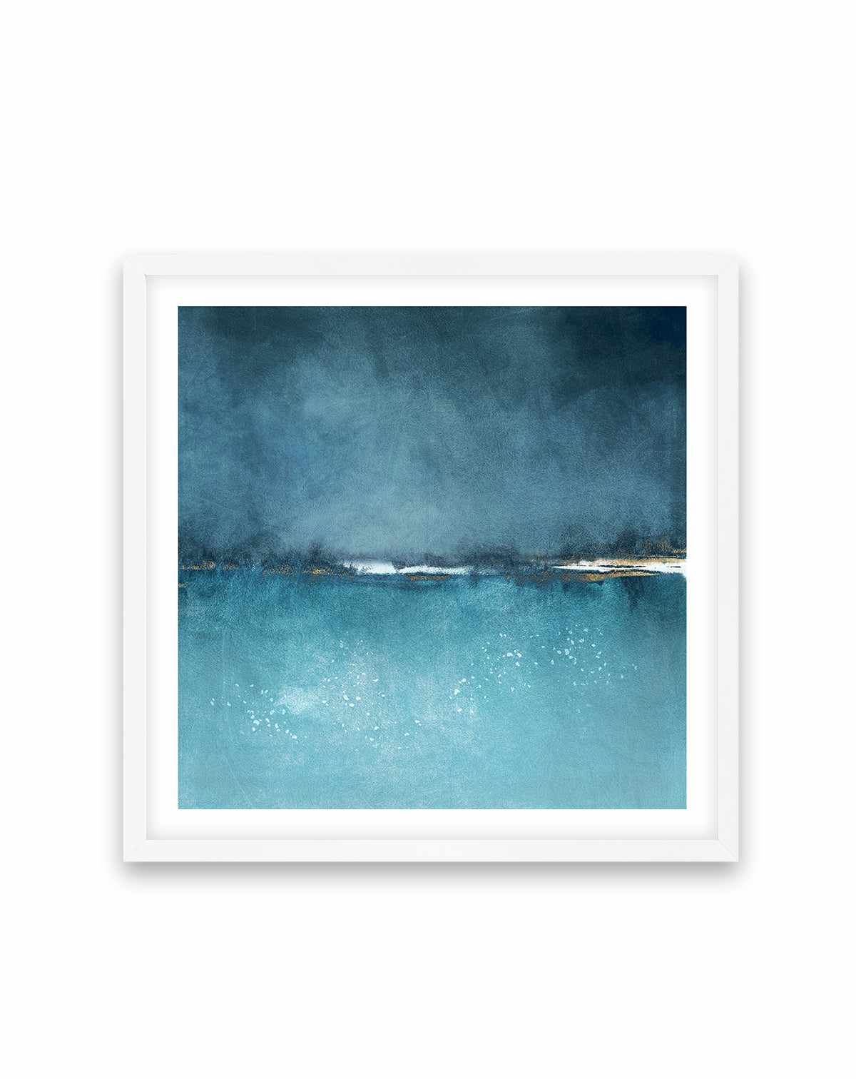 Cerulean Study No 1 Square Art Print