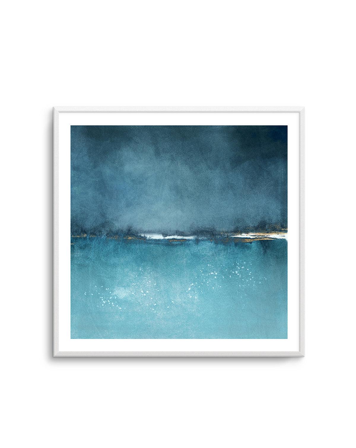 Cerulean Study No 1 Square Art Print