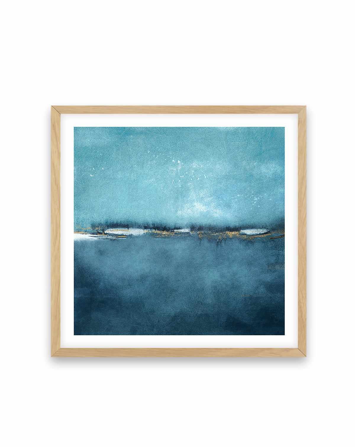 Cerulean Study No 2 Square Art Print