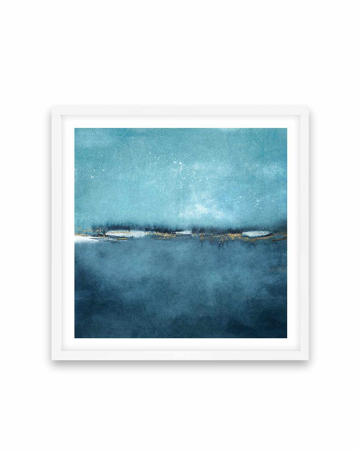 Cerulean Study No 2 Square Art Print